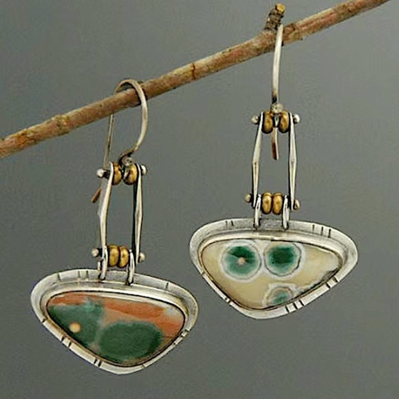 Vintage Silver Boho Dangle Earrings - Picture 1 of 4